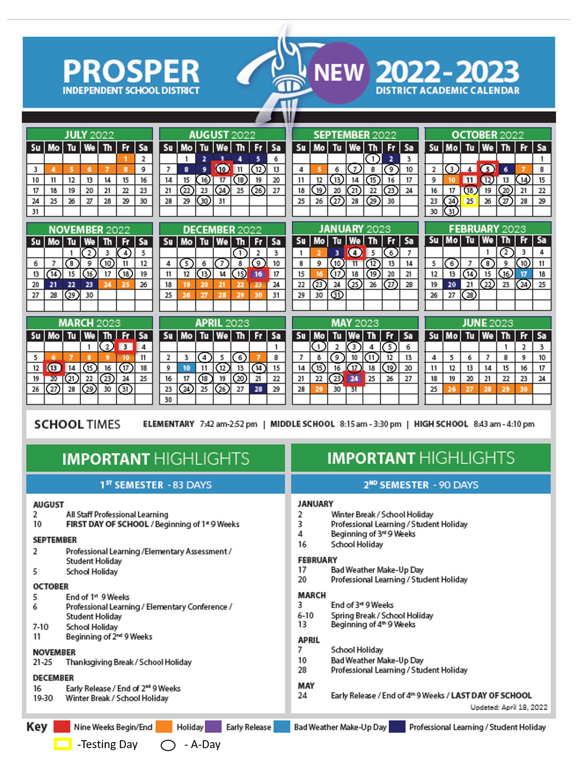 Calendars / A/B Day Calendar